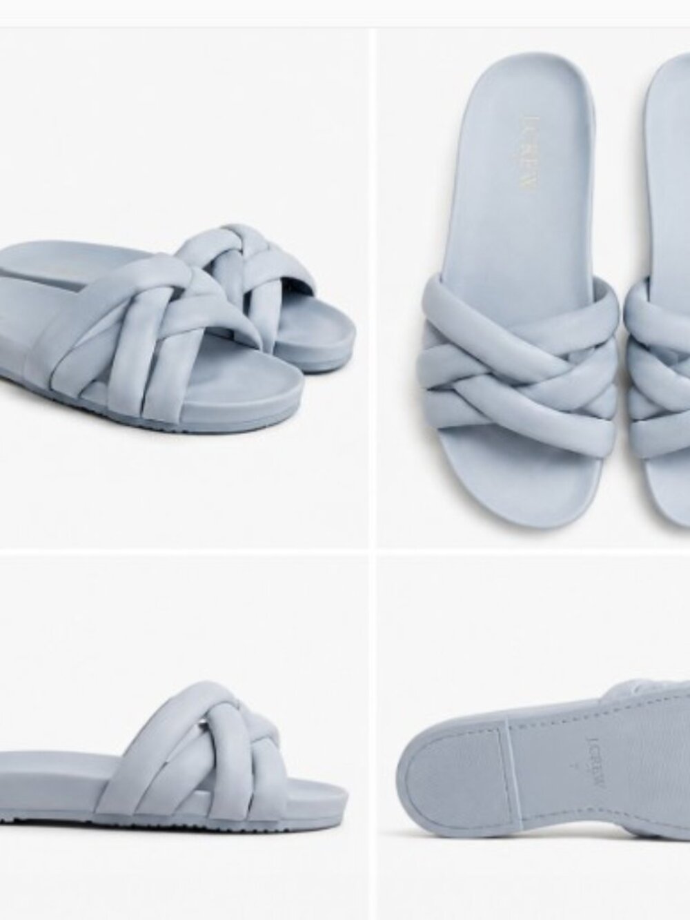 J. Crew Braided Slide Sandals, SIze 8 (Med width) *NWT (See Note in listing)